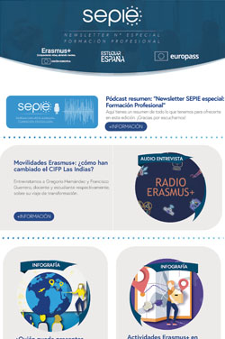 Newsletter Número especial Formación Profesional Newsletter Número especial Formación Profesional